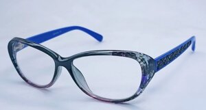 Жіночі окуляри для зору 902 синій +3.0