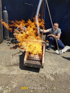 Пеллетний пальник 100 кВт - 500кВт з рухомими колосниками