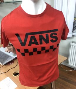 Футболка Туреччина A. S. L Унісекс Чоловіча і Жіноча Розмір M, L, XL, XXL VANS Венс Червоний