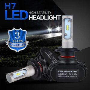 Світлодіодні лампи для автомобіля HEADLIGHT LED S1-H7 з радіатором