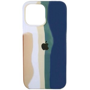 Чехол Silicone case Full Rainbow для Apple iPhone 13 Pro Max (6.7"