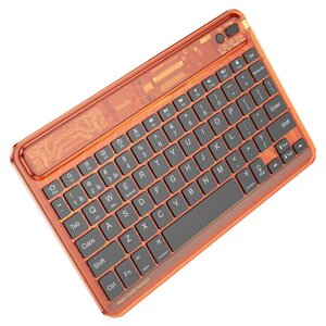 Клавіатура HOCO S55 Transparent Discovery edition wireless BT keyboard Citrus Color