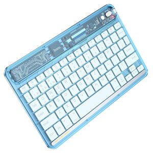 Клавіатура HOCO S55 Transparent Discovery edition wireless BT keyboard (English version) Ice Blue Mist