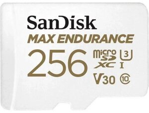 MicroSDXC (UHS-1 U3) SanDisk MAX Endurance 256Gb class 10 V30 (100Mb/s) (adapterSD)