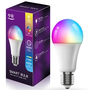 Світлодіодна лампочка RGB Smart bulb light 1 with Bluetooth E27 with app