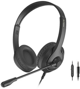 Гарнітура A4Tech Fstyler AUX 3.5 мм Stereo Headphone Stone Black (FH100i)