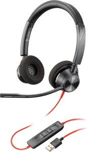 Гарнітура poly blackwire C3320-M USB-A HS stereo (76J17AA)