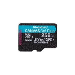 Карта памяти Kingston 256GB microSDXC class 10 A2 U3 V30 Canvas Go Plus (SDCG3/256GBSP)