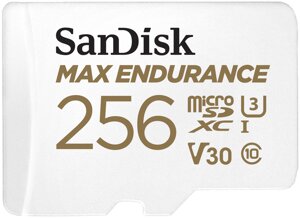 Карта памяти sandisk 256GB microsd class 10 UHS-I U3 V30 high endurance (sdsqqvr-256G-GN6ia)