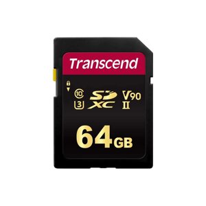 Карта памяти transcend 64GB SDXC class 10 UHS-II U3 V90 MLC (TS64GSDC700S)