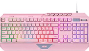 Клавіатура 2E gaming KG315 RGB USB pink ukr (2E-KG315UPK)