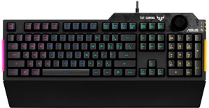 Клавіатура ASUS TUF gaming K1 RGB 104key USB UA black (90MP01X0-BKMA00)