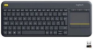 Клавіатура Logitech K400 Plus Touch Wireless UA Black (920-007145)