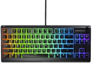 Клавіатура SteelSeries Apex 3 TKL UA USB Black (SS64831)