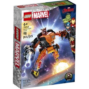 Конструктор LEGO Super Heroes Робоброня Єнота Ракети 98 деталей (76243)