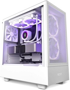 Корпус NZXT H5 flow white (CC-H51FW-01) без бп