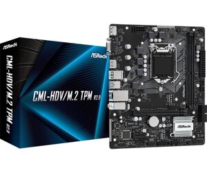 Материнська плата asrock CML-HDV/M. 2 TPM R2.0