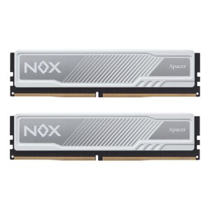 Модуль памяти apacer DDR4 16GB (2x8GB) 3200 mhz NOX white (AH4u16G32C28YMWAA-2)