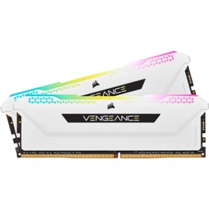 Модуль пам'яті corsair DDR4 32GB (2x16GB) 3600mhz vengeance RGB pro SL white (CMH32GX4m2D3600C18W)