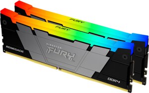 Модуль памяти kingston DDR4 64GB (2x32GB) 3200 mhz furyrenegadergb fury (ex. hyperx) (KF432C16RB2ak2/64)