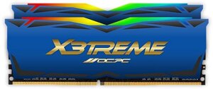 Модуль памяти OCPC DDR4 16gb 3600mhz (2х8gb) X3 RGB blue label (MMX3a2K16GD436C18BU)