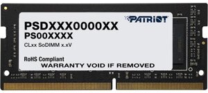 Модуль памяти patriot SO-DIMM 16GB/3200 DDR4 signature line (PSD416G320081S)