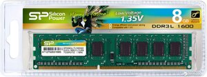 Модуль памяти silicon power DDR3 8GB 1600 mhz (SP008GLLTU160N02)