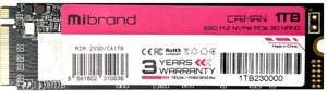 Накопичувач mibrand SSD M. 2 2280 1TB (MIM. 2SSD/CA1tb)