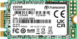 Накопичувач SSD transcend M. 2 2242 250GB (TS250GMTS425S)