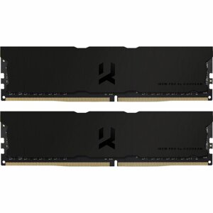 Оперативна пам'ять goodram 16 GB (2x8GB) DDR4 3600 mhz iridium pro deep black (IRP-K3600D4v64L18S/16GDC)