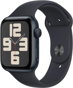 Смарт-годинник Apple Watch SE 2023 GPS 44mm Midnight Aluminium Case with Midnight Sport Band - M/L (MRE93QP/A)