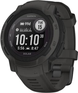 Смарт-годинник Garmin Instinct 2, Solar, Graphite, GPS (010-02627-00)