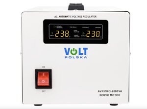 Стабілізатор напруги Volt Polska AVR PRO 2000VA Servo Motor