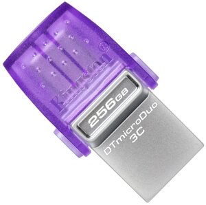 USB флеш накопичувач Kingston 256GB DataTraveler microDuo 3C USB 3.2/Type C (DTDUO3CG3/256GB)