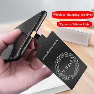 Адаптер для бездротового заряджання QI Wireless Charger для телефонів micro-usb/ iPhone/Type-c