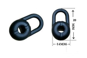 Амбушури гумові вкладиші для Bluetooth гарнітури заглушки насадки 14x20мммм.