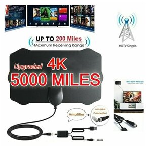 Цифрова телевізійна антена, 4K HD TV DTV Box, антена для телевізора