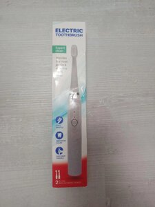 Електрична зубна щітка для чоловіків і жінок на батарейках із насадками в комплекті