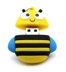 Флеш накопичувач USB 64 gb 2.0 usb флешка у формі бджілки