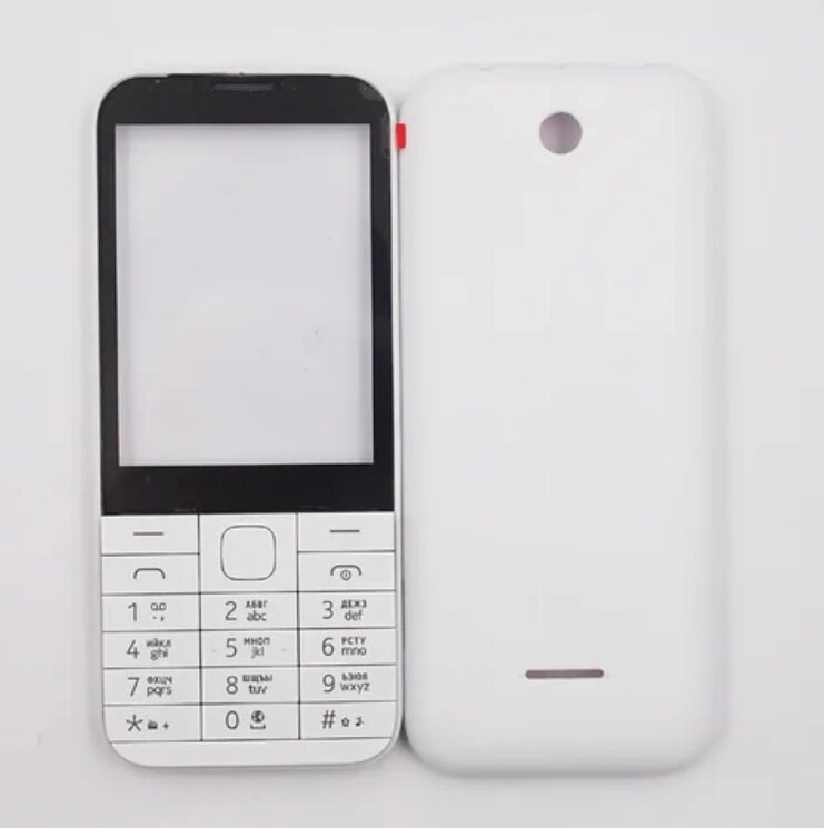 Корпус Nokia 225 white з клавіатурою, білий корпус з клавіатурою для Nokia 225 від компанії Технозавр - фото 1