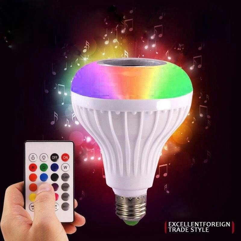 Лампа Smart LED, лампа з музикою, лампа Bluetooth Е27 від компанії Технозавр - фото 1