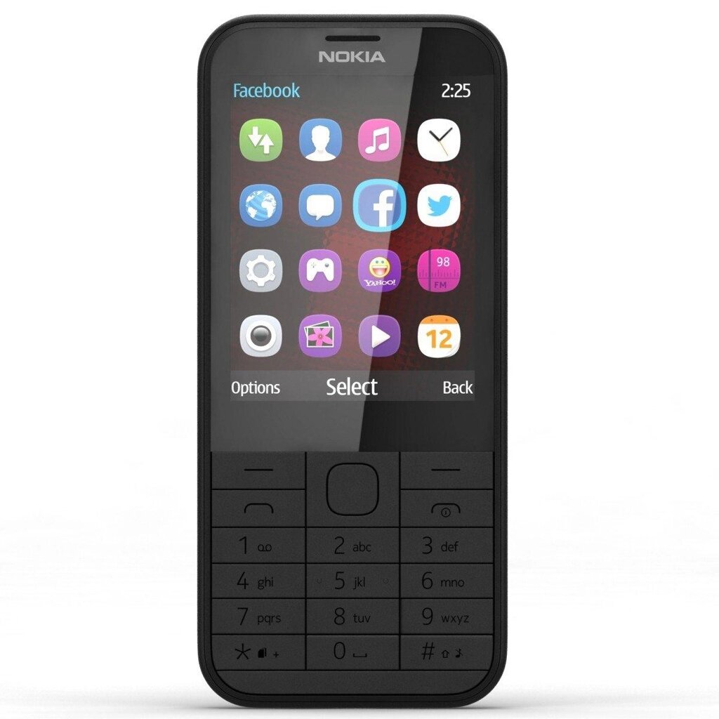 Мобільний телефон Nokia 225 Dual sim Black 2.4" TFT 1200 mAч від компанії Технозавр - фото 1