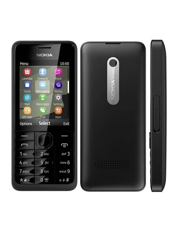 Мобільний телефон Nokia 301 2.4" 3.2 Мп 1200 мАч Black від компанії Технозавр - фото 1