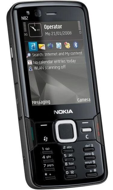 Мобільний телефон Nokia N82 Black 1050 мАч від компанії Технозавр - фото 1