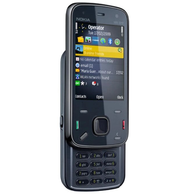 Мобільний телефон слайдер Nokia N86 2.6" AMOLED 8Мп,  Li-Ion 1200 мАг, 8ГБ Black від компанії Технозавр - фото 1