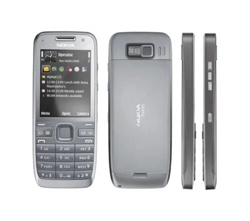 Мобільний телефон Nokia E52 Silver 2.4" 3.2 Мп 1500 мАг 3G GPS, Nokia E52