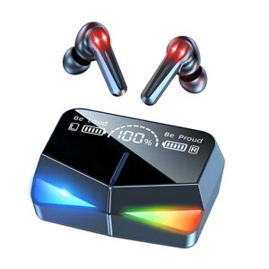 Навушники TWS Bluetooth 5.1 геймерські з цифровим дисплеєм і шумозаглушенням, бездротові блютуз навушники M28