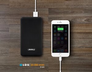 Портативний зарядний пристрій S-Link IP-G23 20000 mAh повербанк