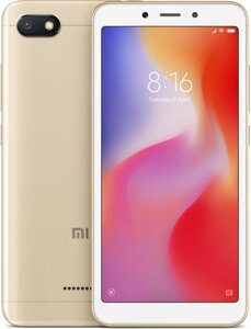 Смартфон Xiaomi Redmi 6A GOLD 2/16 ГБ, 5.45", 13 Мп, Helio A22, 3000 мАг