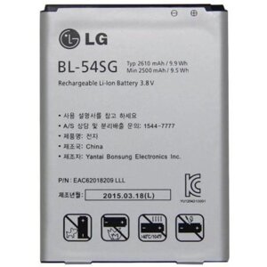 Акумулятор BL-54SG для LG Optimus G2, F320, D800, D802, D803, VS980, AEC62018209, F300 Li-ion, 3,8 В, 2610 мАh